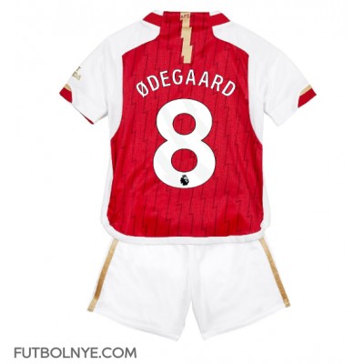 Camiseta Arsenal Martin Odegaard #8 Primera Equipación para niños 2023-24 manga corta (+ pantalones cortos)